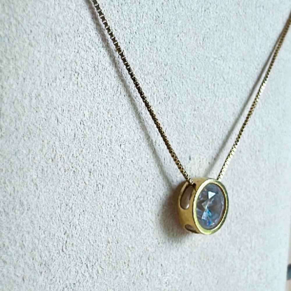 Cadena y dije punto luz XL - oro 18k