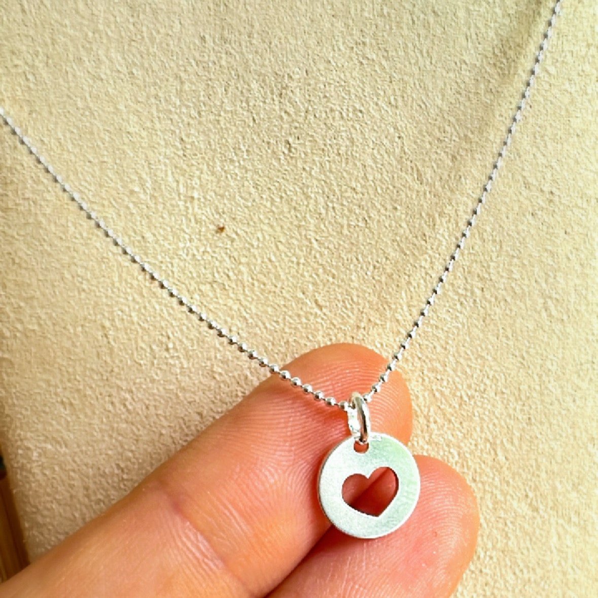 Cadena con dije corazón XS