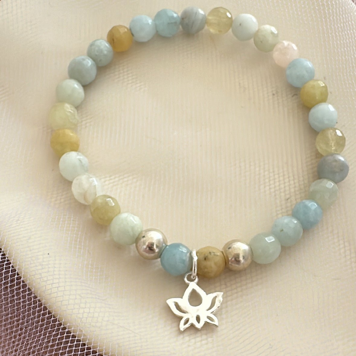 Pulsera elástica Flor de loto