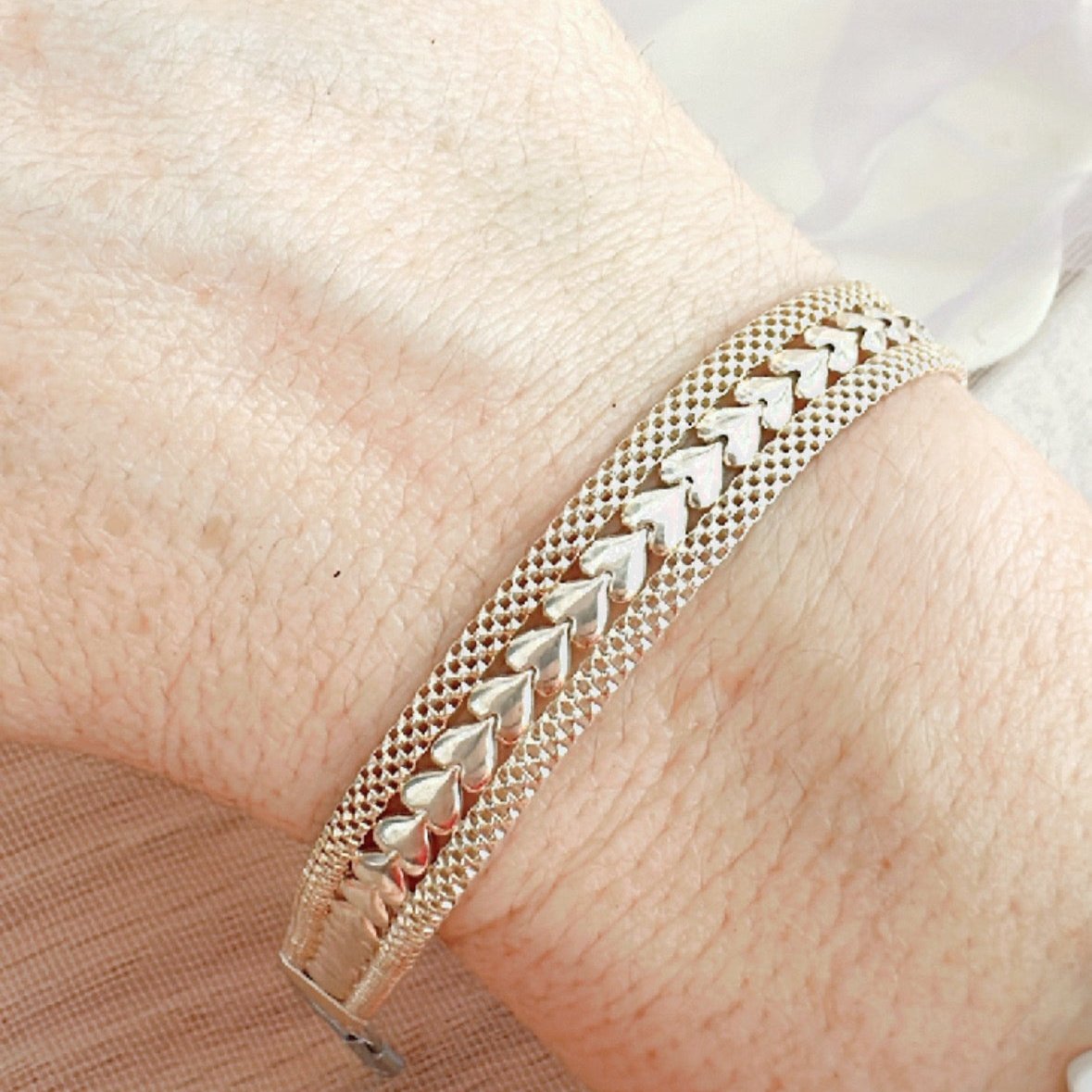 pb129 Pulsera corazones ❤