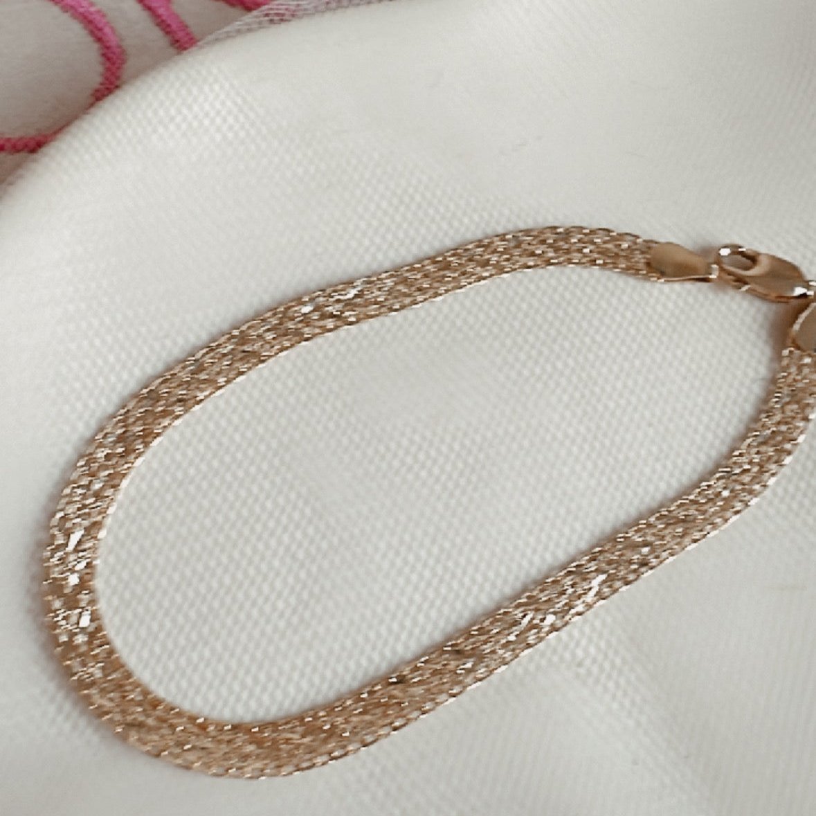 Pulsera malla oro 18k
