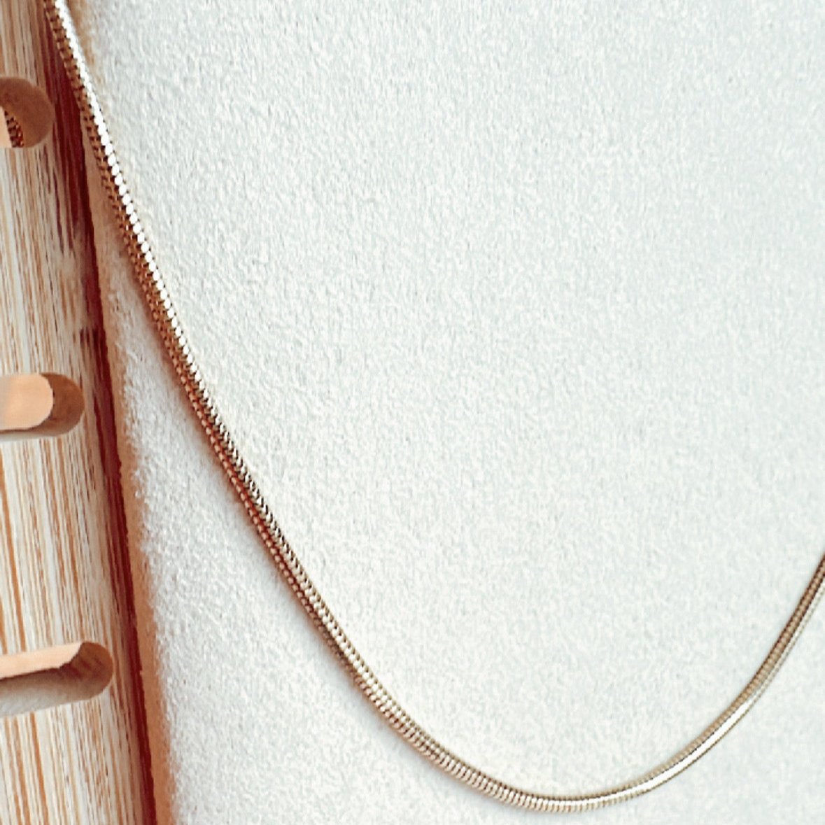 Cadena oro18k diseño cola ratón