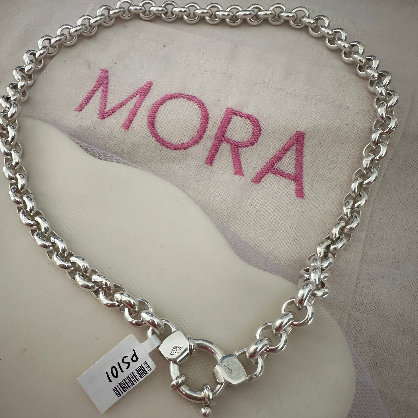 ps101 - Cadena ROLO cierre marinero plata 925