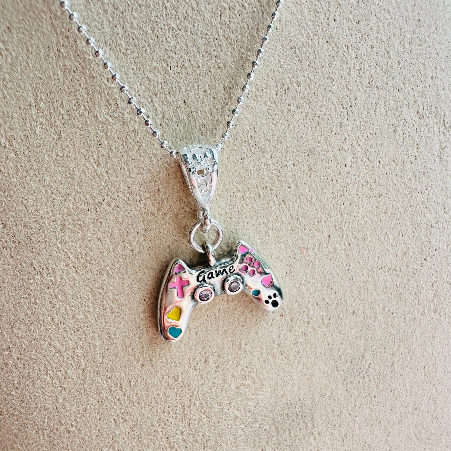 Conjunto cadena y dije playstation plata 925