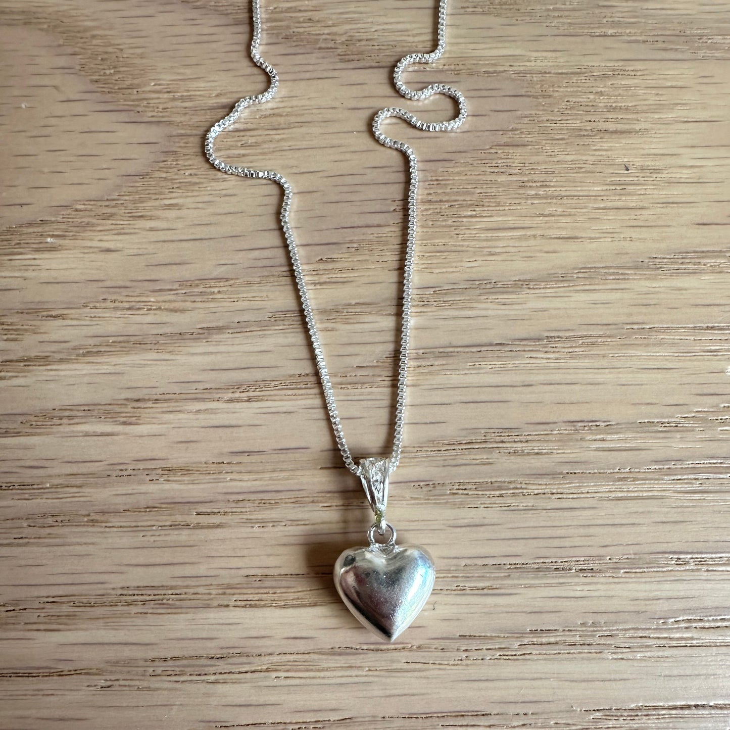 Cadena veneciana + dije corazón ❤️ – Plata 925