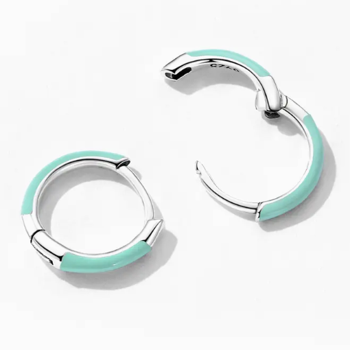 Aros XS turquesa plata 925