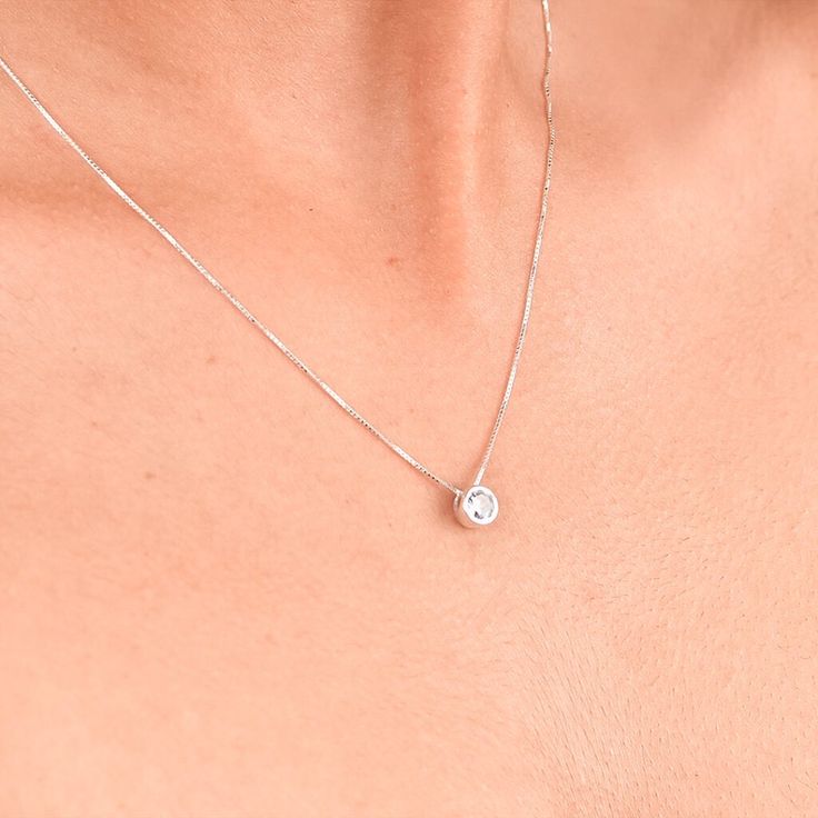 Cadena punto luz plata 925
