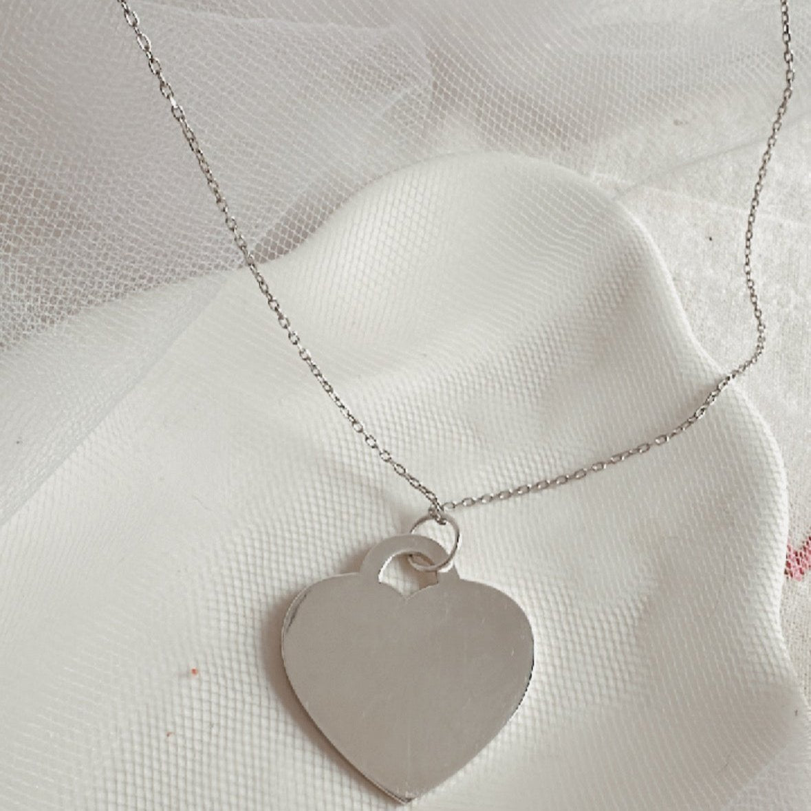 Cadena con dije corazón XL