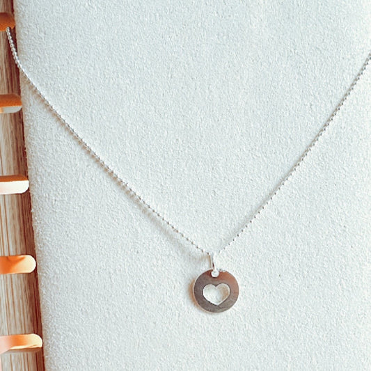 Cadena con dije corazón XS