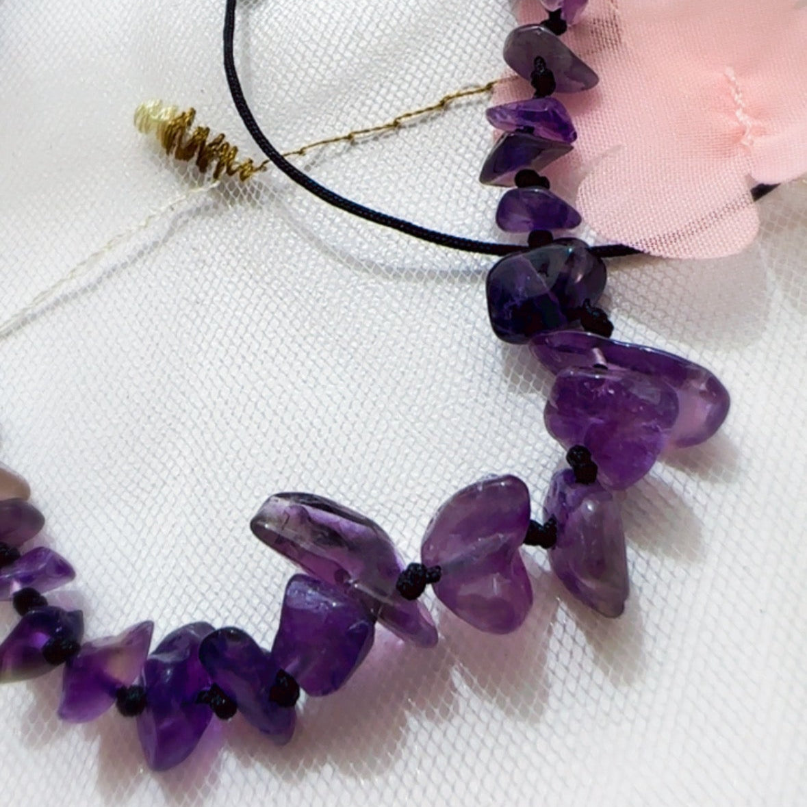 Collar Piedras Naturales - Amatista