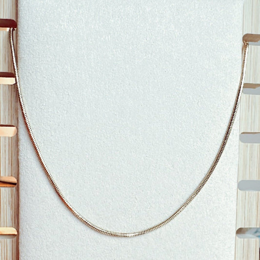 Cadena oro18k diseño cola ratón
