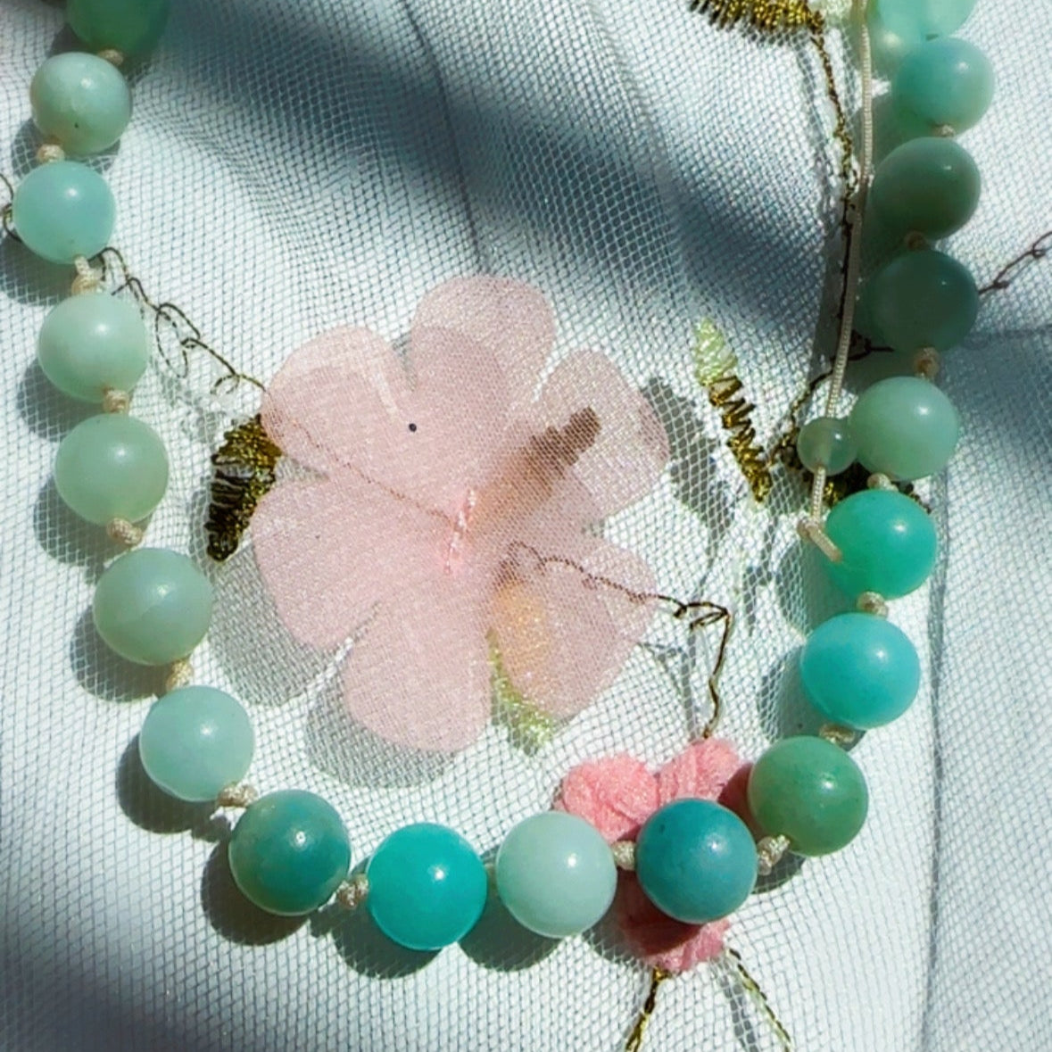 Collar Piedras Naturales - Amazonita (8 mm)