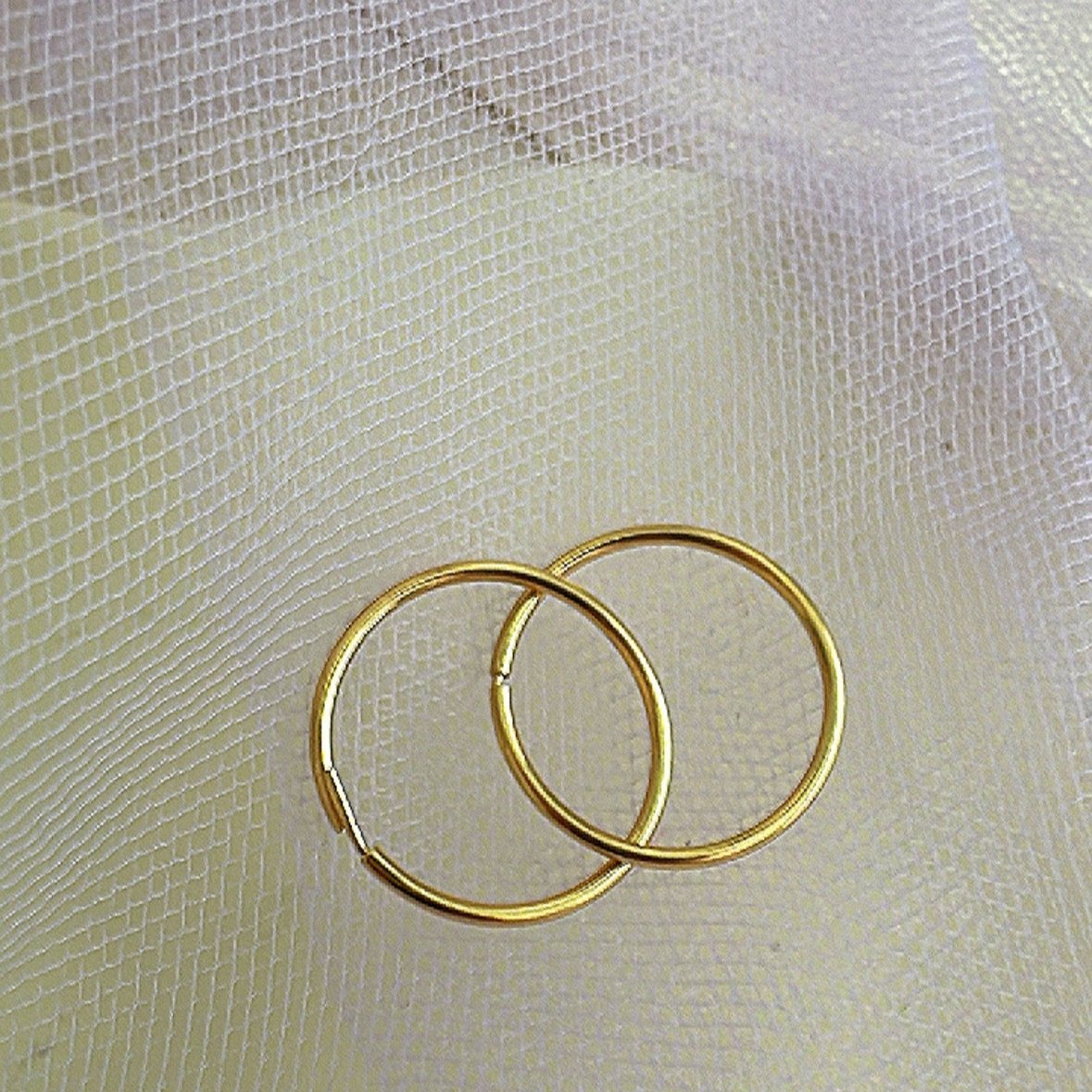 oe126 Caravanas aro criollo 18k (1,67 cm diámetro)