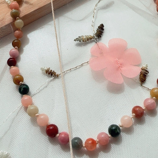 Collar Piedras Naturales - Jade otoño