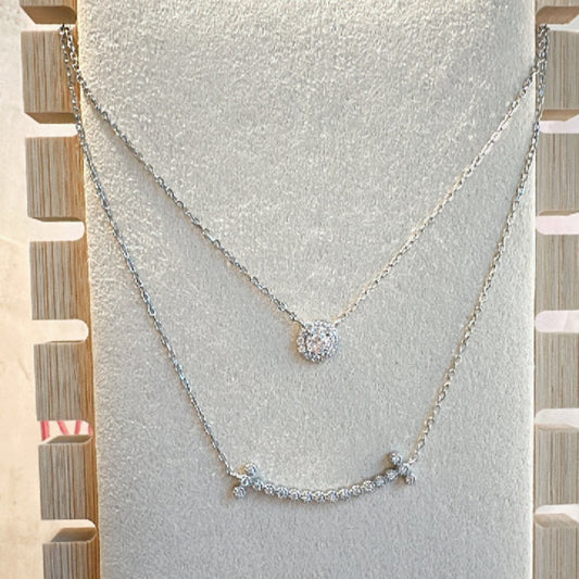 ps092 - doble cadena con zirconias ✨