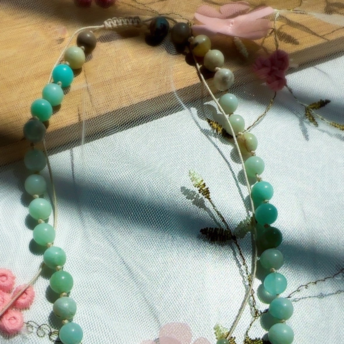 Collar Piedras Naturales - Amazonita (8 mm)