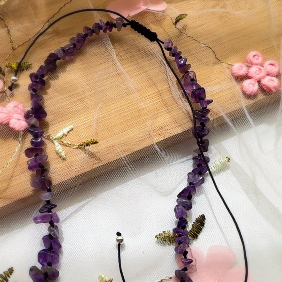 Collar Piedras Naturales - Amatista