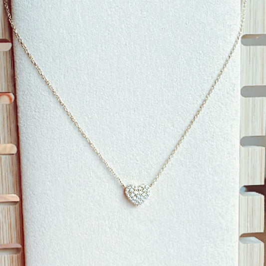 os115 Cadena oro18k con corazón