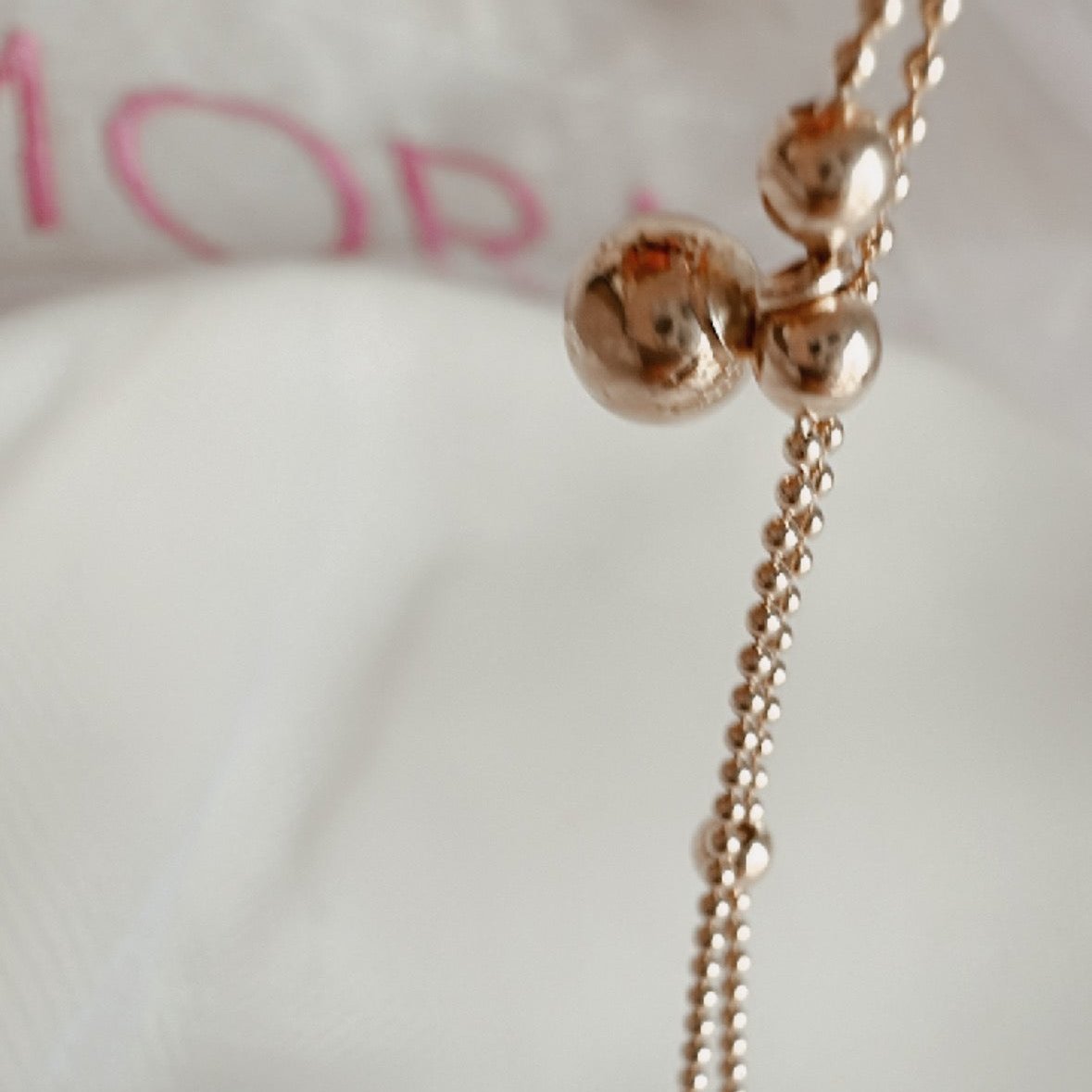 ob104 Pulsera doble oro 18k con dijes