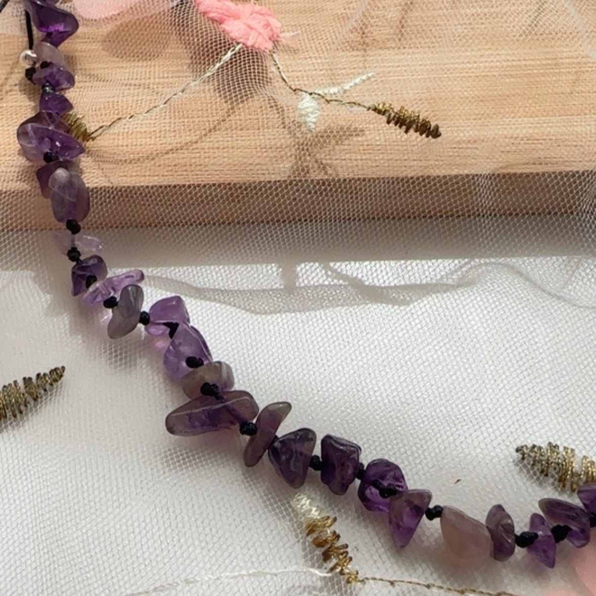 Collar Piedras Naturales - Amatista