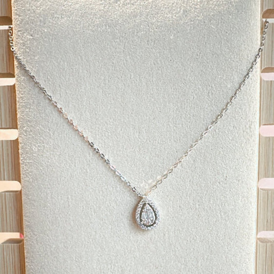 ps112 - Cadena + dije zirconia gota