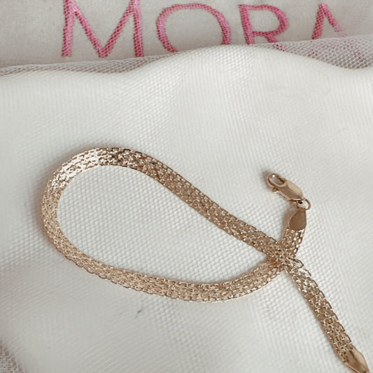 Pulsera malla oro 18k