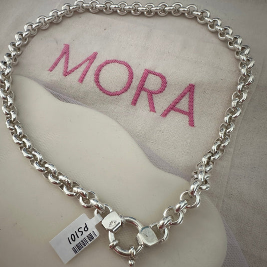 ps101 - Cadena ROLO cierre marinero plata 925