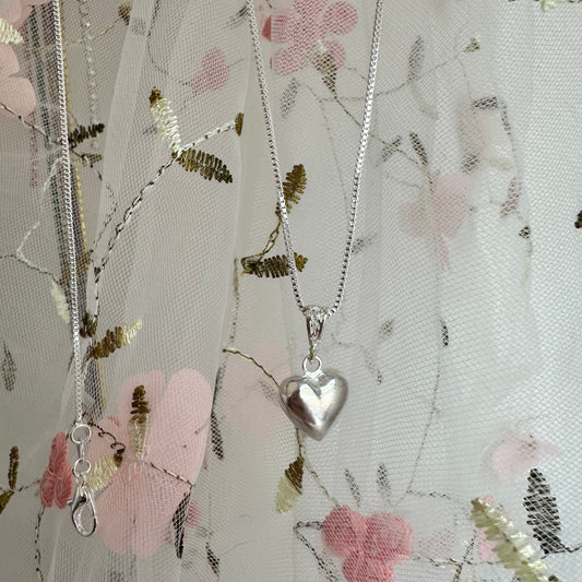 Cadena veneciana + dije corazón ❤️ – Plata 925