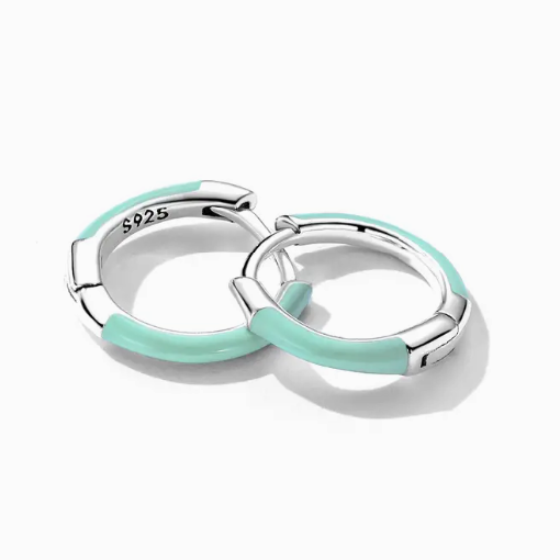 Aros XS turquesa plata 925