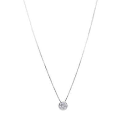 Cadena punto luz plata 925