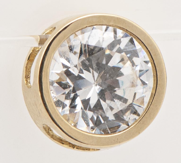 Cadena y dije punto luz XL - oro 18k