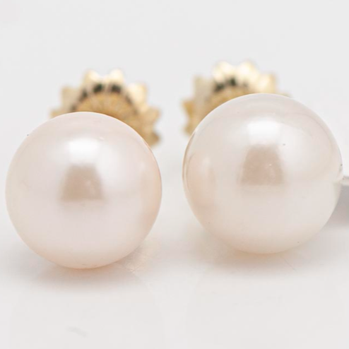 Caravanas perlas cultivo 7 3/4 mm oro 18k